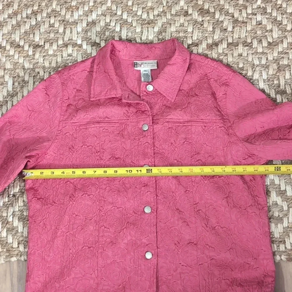 GW Jeans Co Pink Floral Cotton Jacket